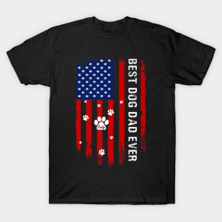 USA American Flag Fathers Day 4th of July Baldy T-Shirt